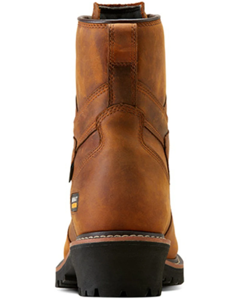 Ariat Men's 8" Logger Shock Shield Waterproof Work Boots - Soft Toe