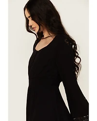 Idyllwind Women's Scotts Lace Long Sleeve Mini Dress