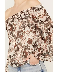 Shyanne Women's Off The Shoulder Chiffon Blouse