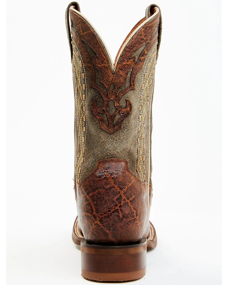 Dan Post Men's Inlay Embroidered Western Performance Boots - Broad Square Toe