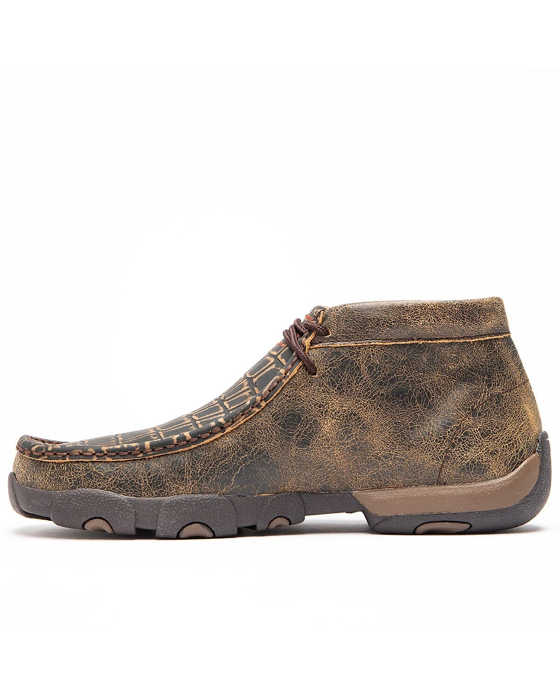 Twisted X Men's Caiman Print Driving Mocs - Moc Toe