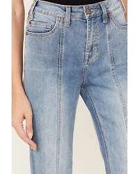 Rock & Roll Denim Women's High Rise Slit Trouser Jeans