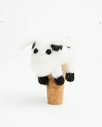 Mud Pie Cow Wine Glass Topper Set - 2 Piece