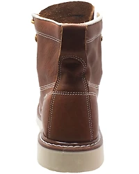 Ad Tec Men's Brown Lace-Up Moc Work Boots - Soft Toe