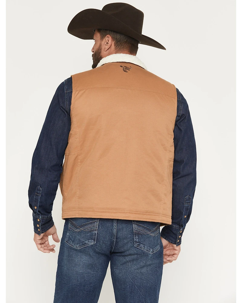 Cowboy Hardware Men's Skull Banner Twill Concealed Carry Vest