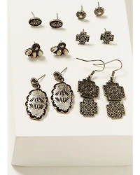 Shyanne Women's Isla Oasis Stamped Earring Set - 6 Piece