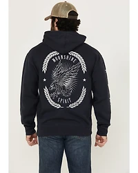 Moonshine Spirit Men's Eagle Star Graphic Hooded Sweatshirt