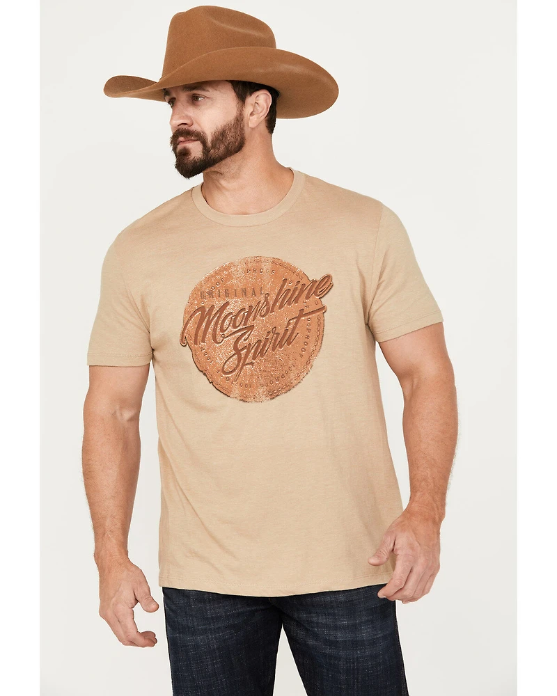 Moonshine Spirit Men's Label Maker Short Sleeve Graphic T-Shirt