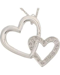 Montana Silversmiths Women's Double Heart Necklace