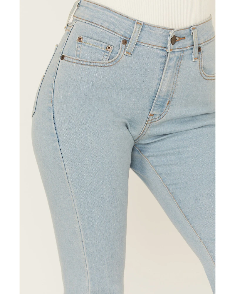 Levi's Women's Light Wash Different Route High Rise 726 Flare Stretch Denim Jeans