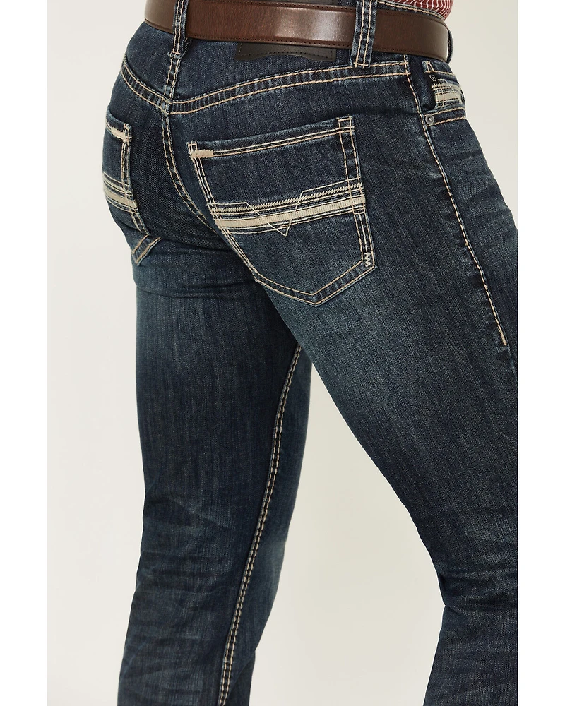 Rock & Roll Denim Men's Rifle Dark Wash Skinny Reflex Stretch Jeans