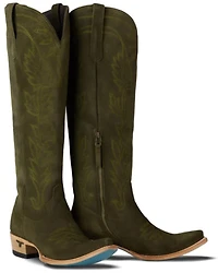 Lane Women's Sandaga Knee High Suede Western Boots - Snip Toe