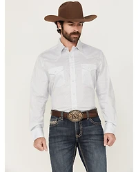 Wrangler Men's 20x Geo Print Long Sleeve Snap Stretch Western Shirt