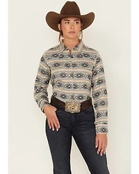 Ariat Women's Southwestern Stripe Print Long Sleeve Snap Creekside Western Shirt