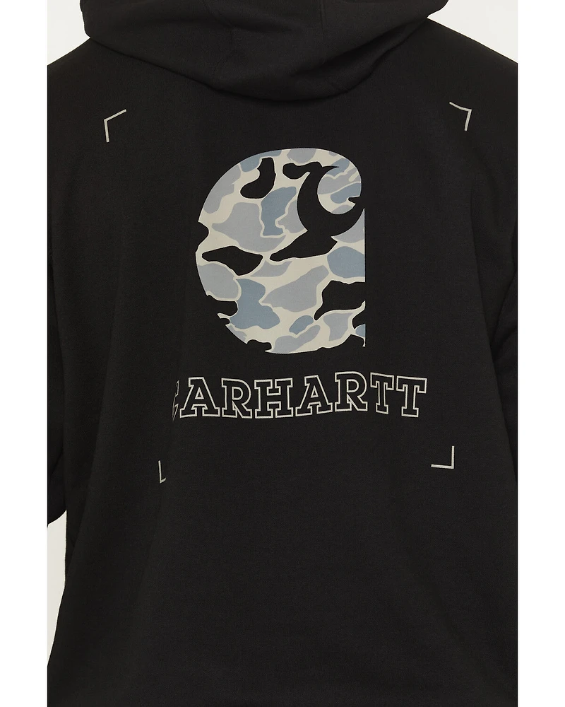 Carhartt Men's Loose Fit Midweight Camo Graphic Hooded Sweatshirt