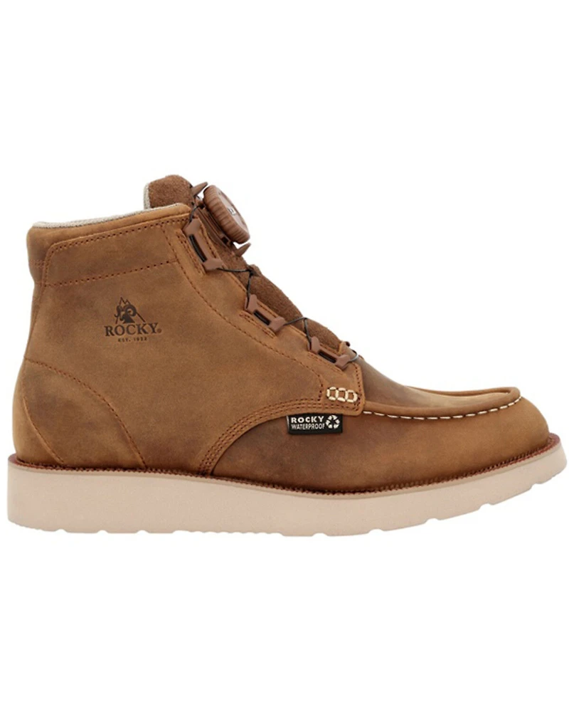 Rocky Men's Monocrepe Wedge 6" BOA® Work Boots - Soft Toe