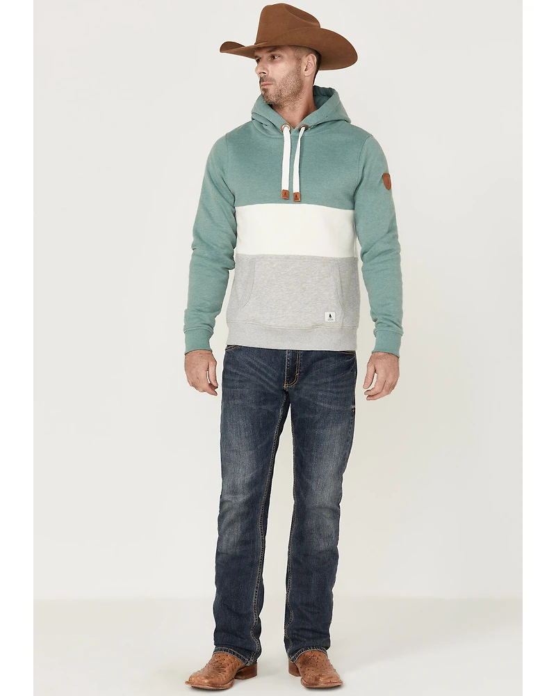 Wanakome Men's Colorblock Rivera Hooded Pullover Sweatshirt