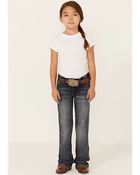 Wrangler Girls' Everyday Mid-Rise Boot Jeans
