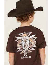 Cody James Boys' Southwestern Skull Short Sleeve Graphic T-Shirt