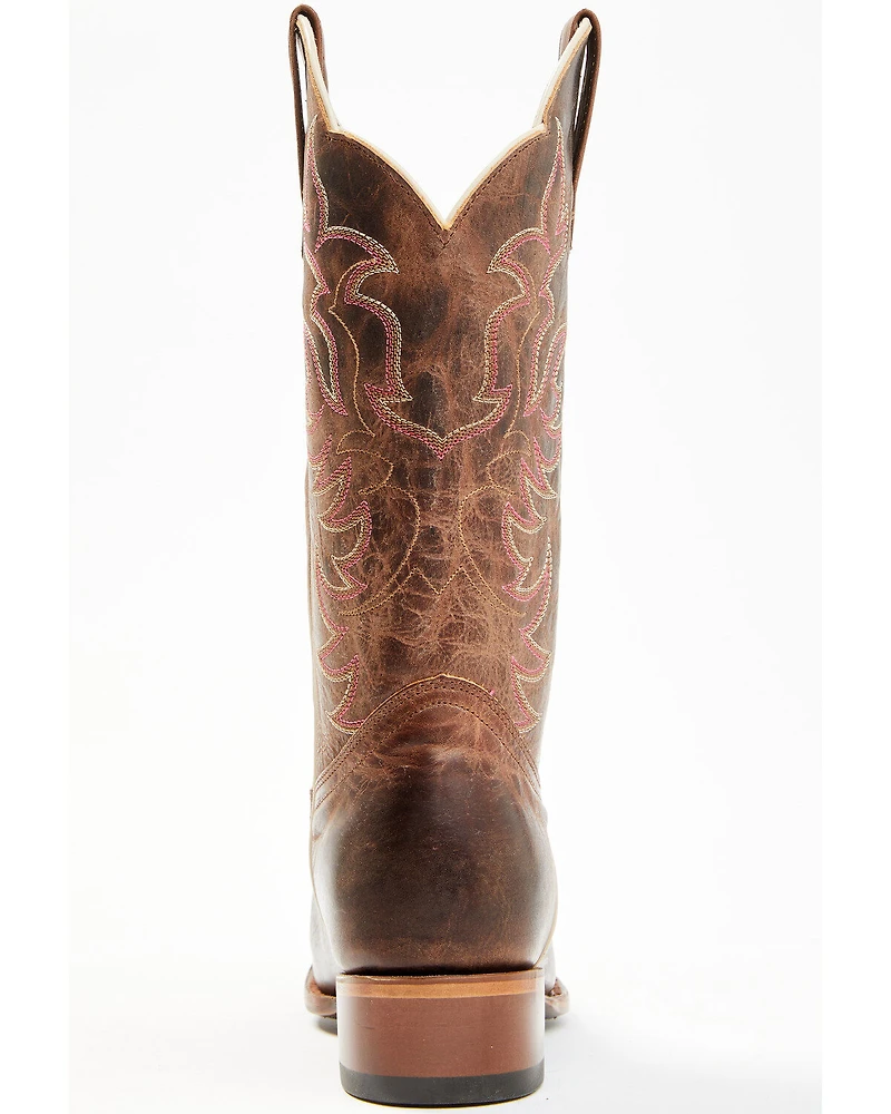 Shyanne Women's Cassidy Spice Combo Leather Western Boots - Square Toe