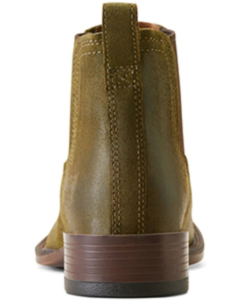 Ariat Men's Booker Ultra Suede Western Boots - Broad Square Toe
