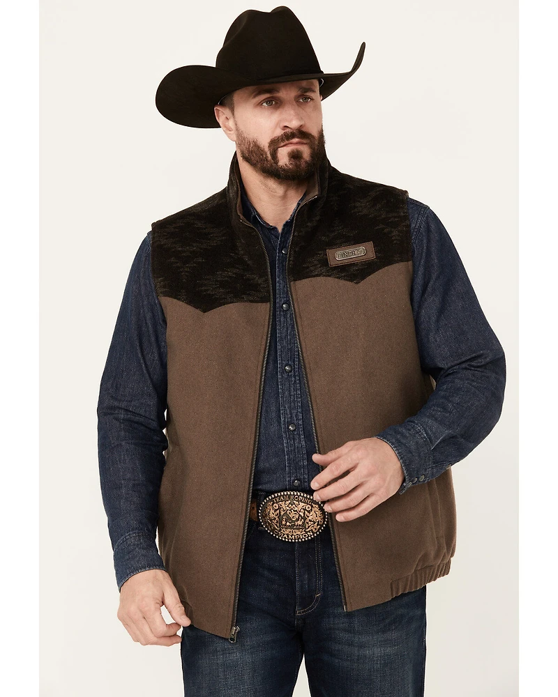Cinch Men's Solid Twill Concealed Carry Zip Vest