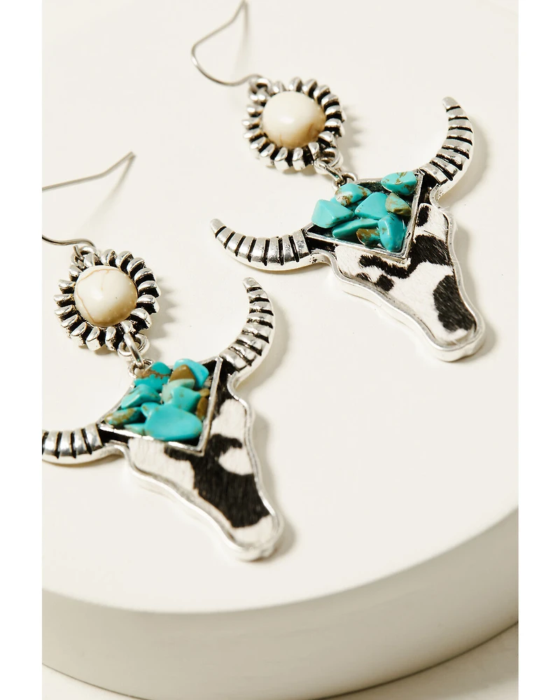 Shyanne Women's Steer Head Earrings