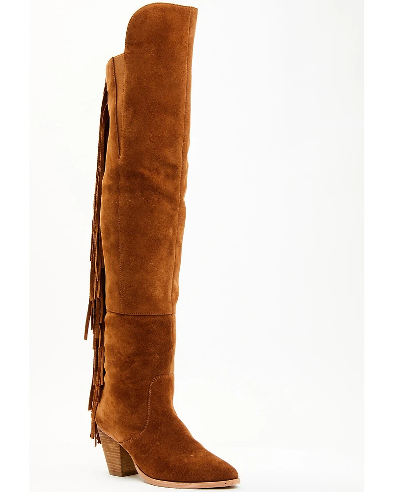 Shyanne Women's Gypset Over The Knee Western Boots - Round Toe