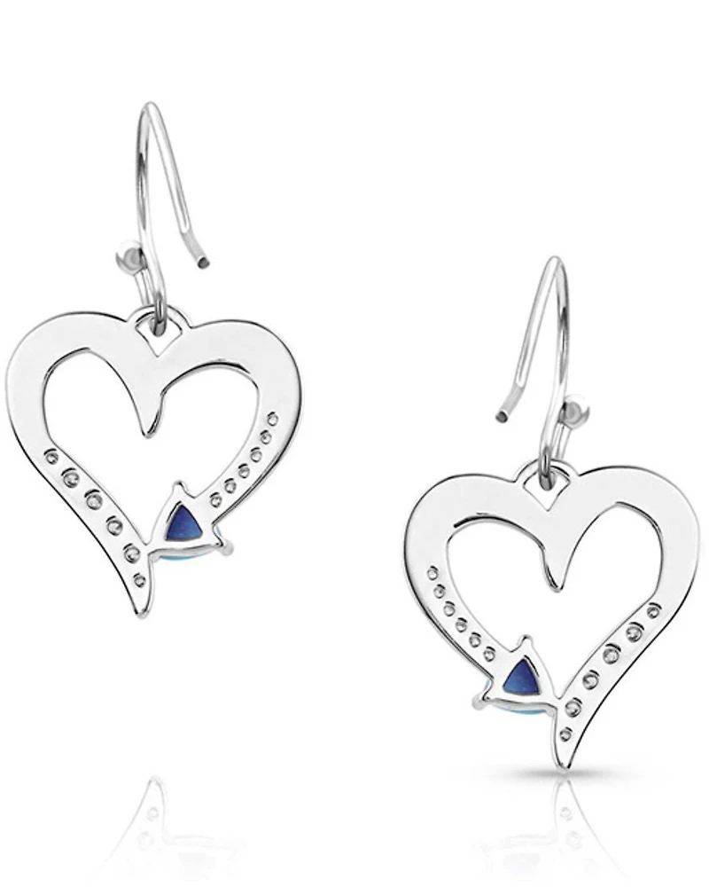 Montana Silversmiths Women's Love Everlasting Opal Crystal Earrings