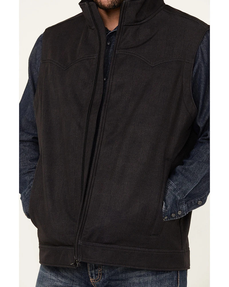 Cinch Men's Herringbone Textured Concealed Carry Bonded Vest