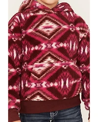 Shyanne Girls' Southwestern Print Fleece Hoodie