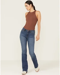 Shyanne Women's Aria Mid Rise Bootcut Stretch Denim Jeans