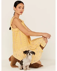 Miss Me Women's Embroidered Southwestern Floral Print Mini Dress