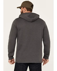 Brothers and Sons Men's Quilted Button-Down Hooded Pullover