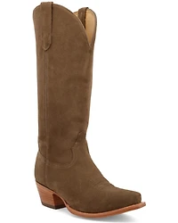 Black Star Women's Addison Suede Tall Western Boots - Snip Toe