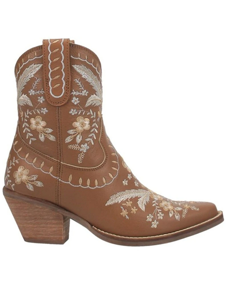 Dingo Women's Primrose Embroidered Western Booties - Snip Toe