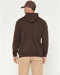 Carhartt Men's Loose Fit Midweight Logo Sleeve Graphic Hooded Sweatshirt