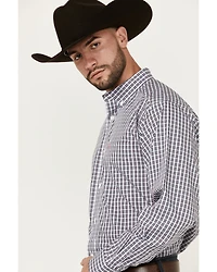 Ariat Men's Walker Plaid Print Long Sleeve Button-Down Western Shirt