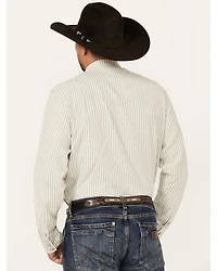 Blue Ranchwear Men's Boone Striped Long Sleeve Snap Western Shirt