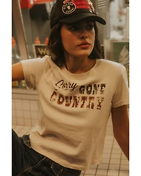 Idyllwind Women's Sorry Gone Country Short Sleeve Cropped Graphic Tee