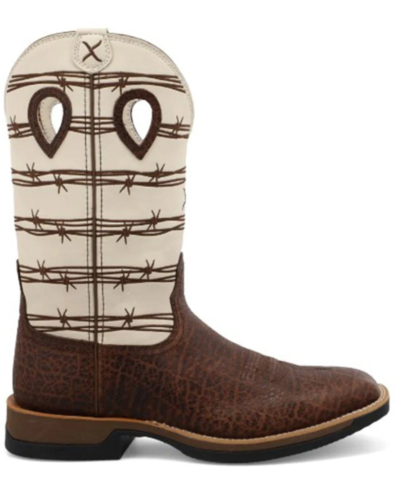 Twisted X Men's 12" Elephant Print Tech Western Performance Boots - Broad Square Toe