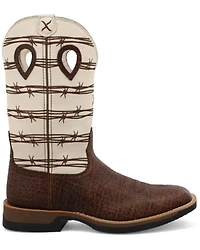 Twisted X Men's 12" Elephant Print Tech Western Performance Boots - Broad Square Toe