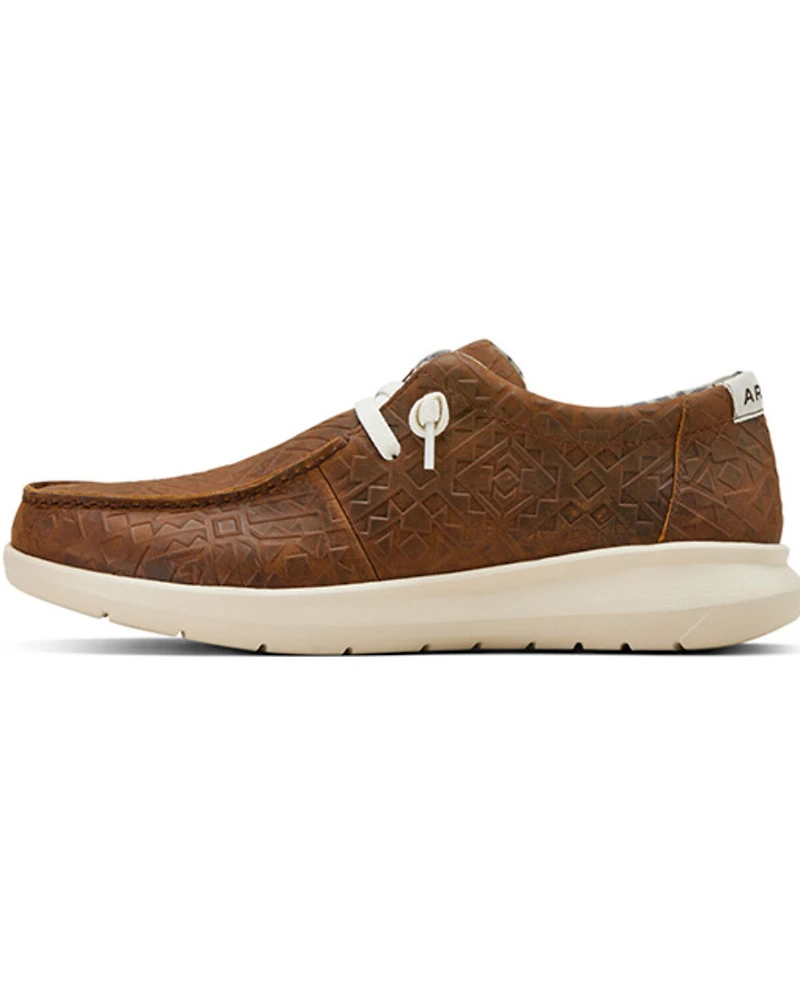 Ariat Men's Hilo Blanket Embossed Casual Shoes - Moc Toe