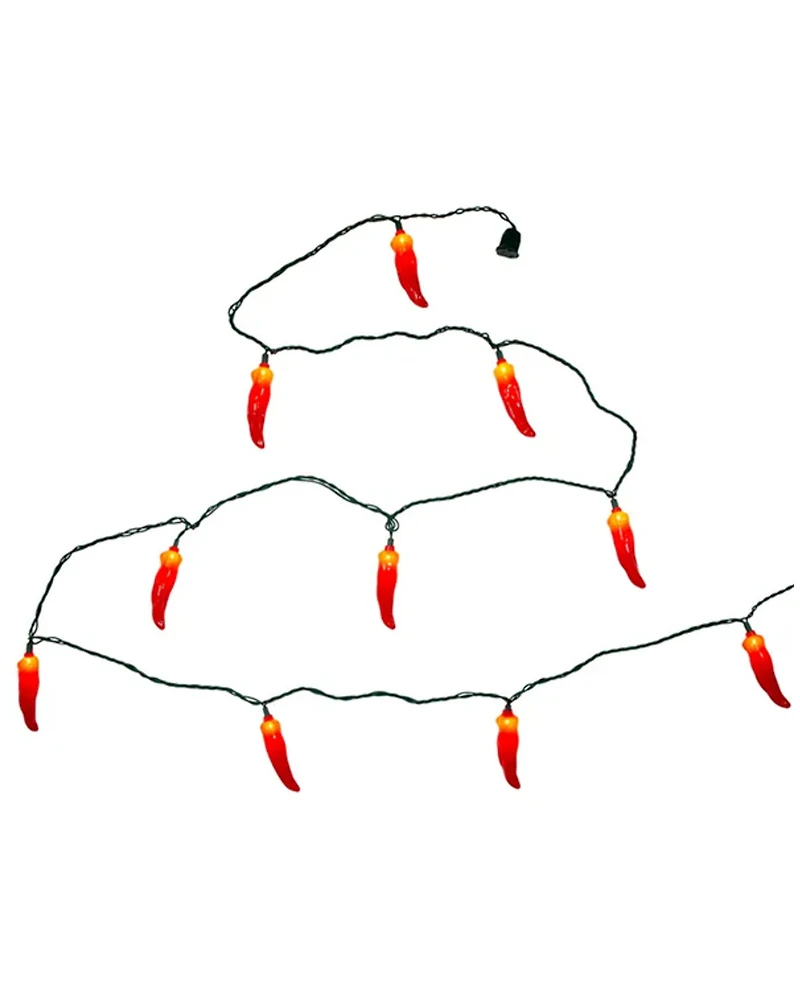 Kurt Adler Chili Pepper String Light Set