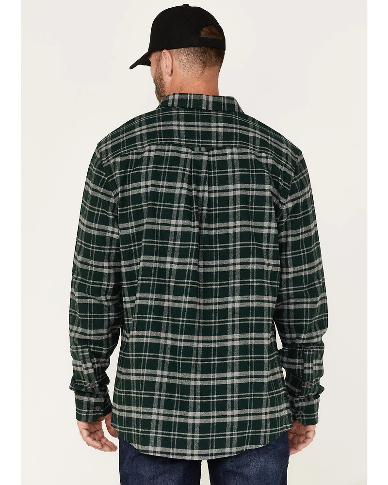 Hawx Men's Plaid Long Sleeve Button-Down Flannel Work Shirt