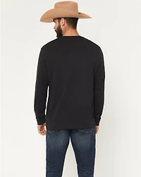 Wrangler Men's Rodeo Long Sleeve Graphic T-Shirt