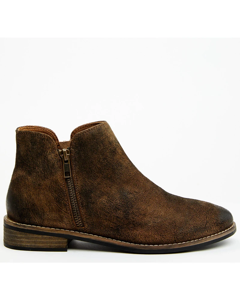 Diba True Women's Citrus Sweet Suede Booties - Round Toe