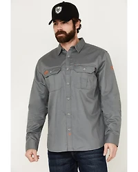 Hawx Men's FR Woven Long Sleeve Button-Down Work Shirt - Tall