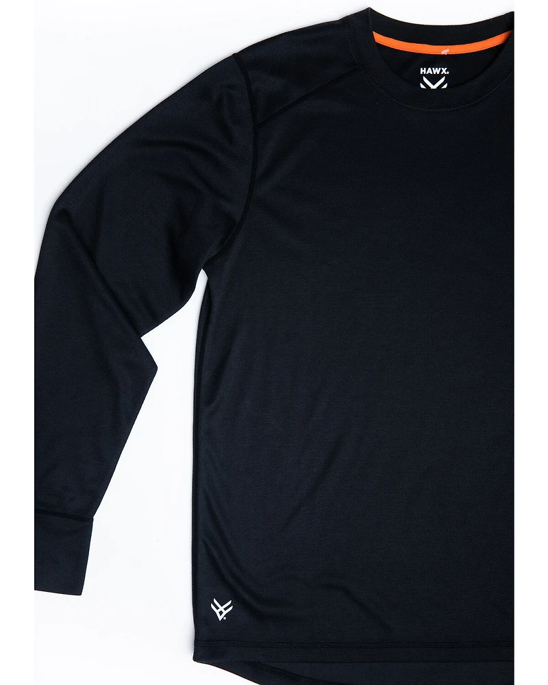 Hawx Men's Mid-Weight Base Layer Thermal Long Sleeve Work Shirt