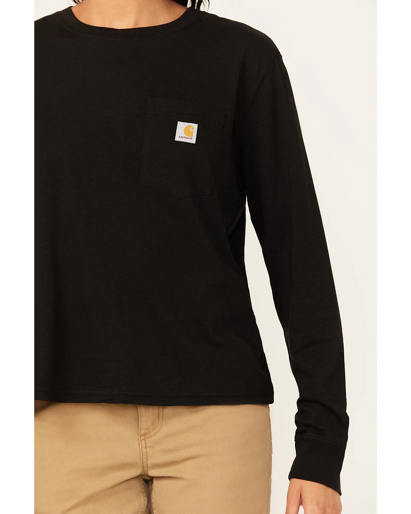Carhartt Women's Loose Fit Lightweight Long Sleeve Pocket T-Shirt